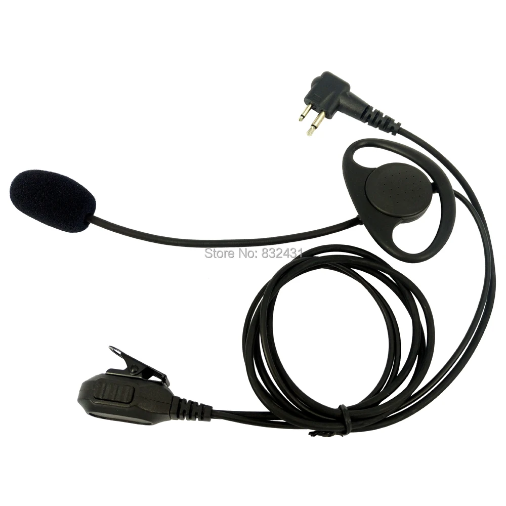 2 Pin D-Shape Headset for Motorola HYT Walkie Talkie 4