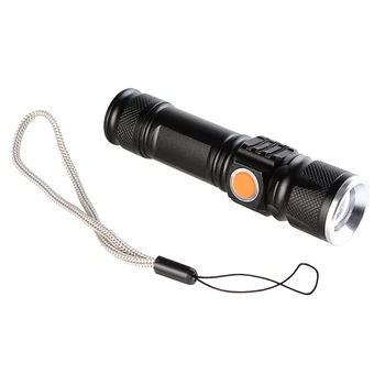 

Bright 3 Modes USB Rechargeable Flashlight Portable Lantern Waterproof Torch Zoomable Flash Light