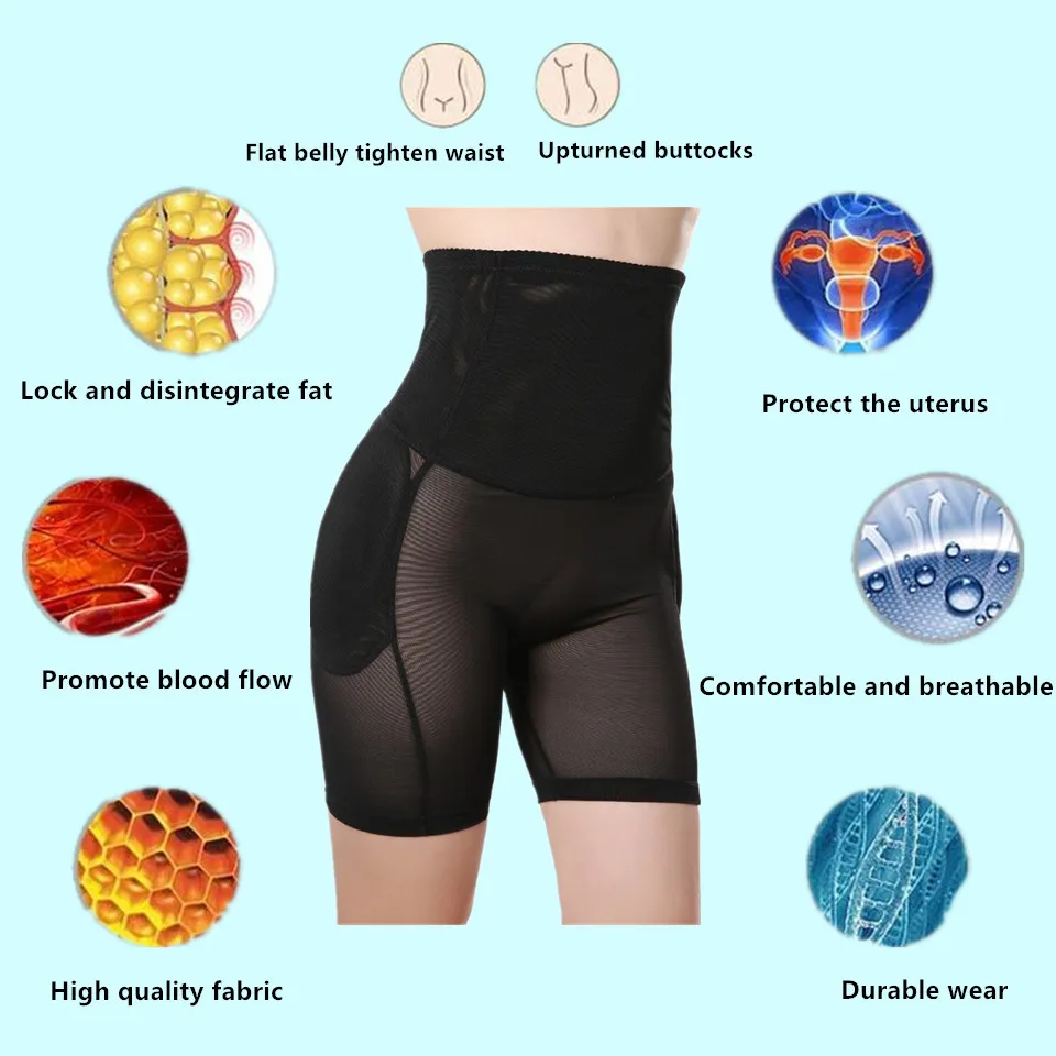 High Waist 4 Sponge Pads Slim Pants Sexy Panties Buttock Enhancement Panty Butt Lift Plus Size Body Shaper Shapewear Panties High Waist 4 Sponge Pads Slim Pants Sexy Panties Buttock Enhancement Panty Butt Lift Plus Size Body Shaper Shapewear Panties