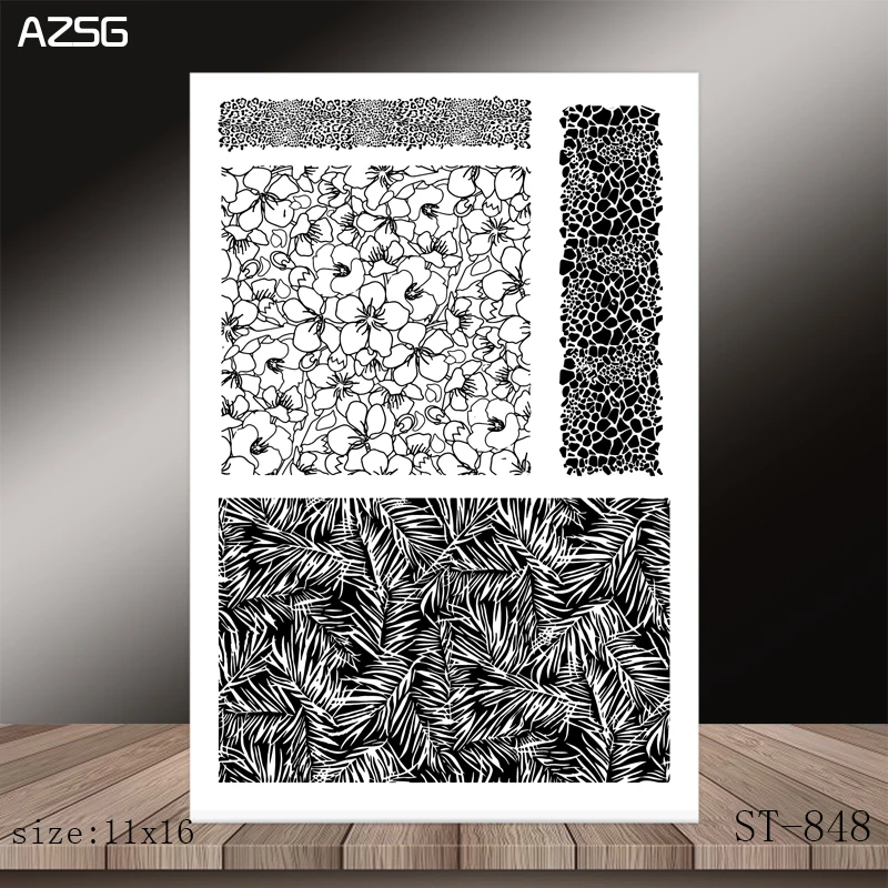 

AZSG Plant Clear Stamps/Seals For DIY Scrapbooking/Card Making/Album Decorative Silicone Stamp Crafts