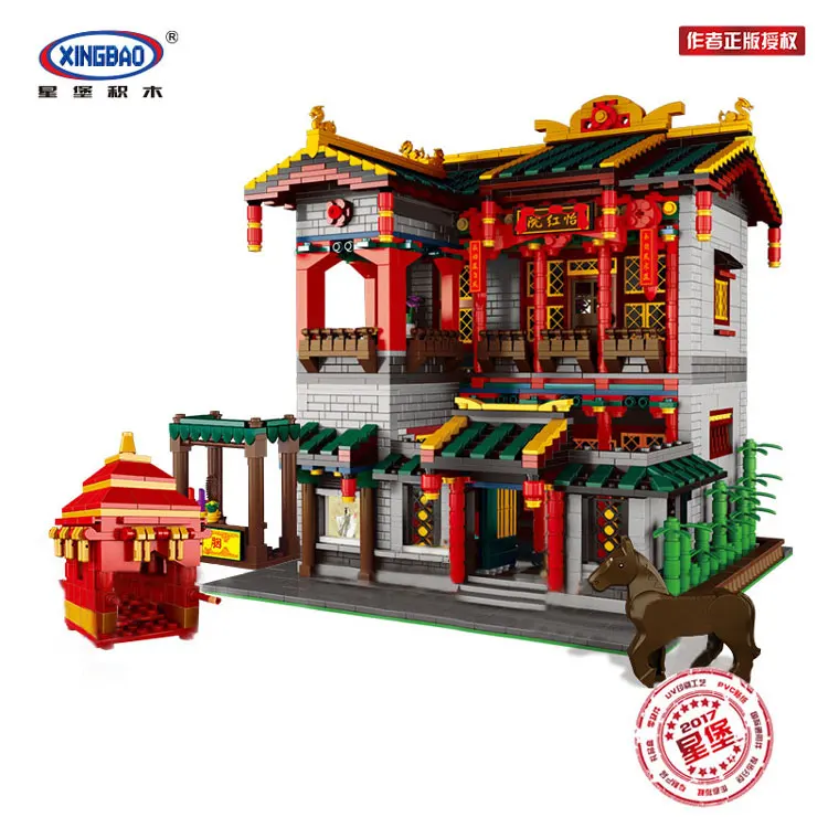 

Xingbao 01003 3320Pcs Creative MOC Series The Yi-hong courtyard Set Children Educational Building Blocks Bricks Toys Model Gifts