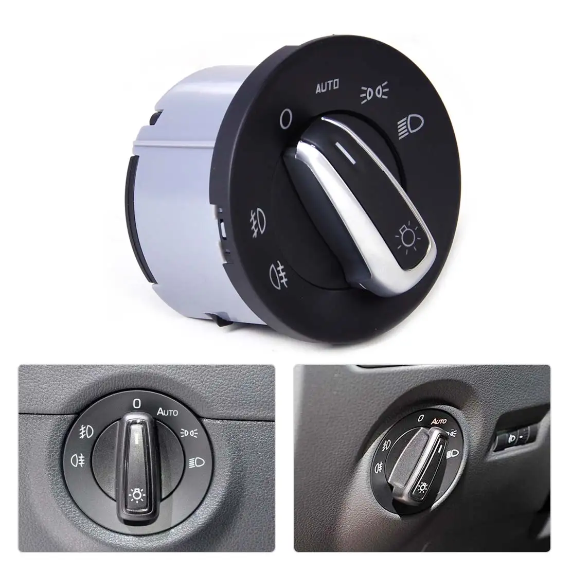 

beler 1Z0941431K Headlight Fog Light Power Switch AUTO for Skoda Octavia II 2004 2005 2006 2007 2008 2009 2010 2011 2012 2013