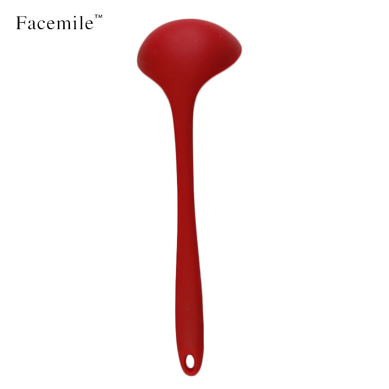 Gift Facemile 2PCS Solid Coating Kitchen Baking Cooking Silicone Mixing Spoon With Steel Core ZH010 Gift Facemile 2PCS Solid Coating Kitchen Baking Cooking Silicone Mixing Spoon With Steel Core ZH010