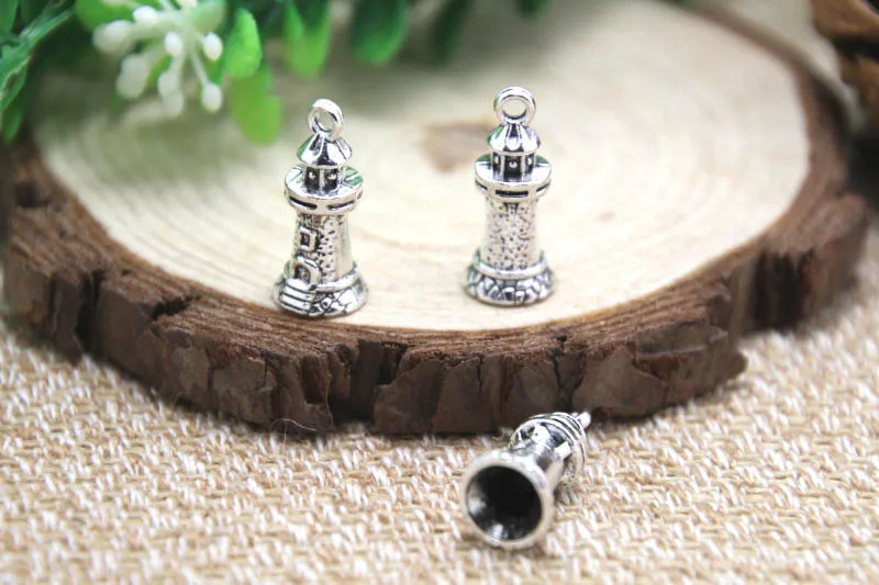 20pcs- Lighthouse Charms Antique Tibetan silver 3D pendants 10x17 mm | Украшения и аксессуары
