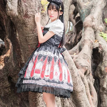 

jsk Dress Bowknot Traveler hymn lolita Dresses Women's Girl's sleeveless
