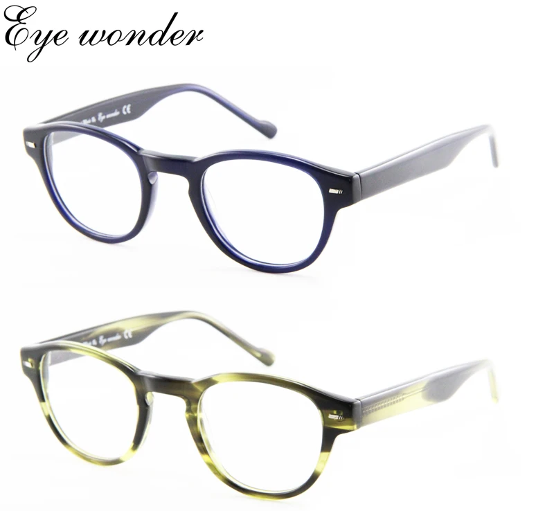 Großhandel Augen Frauen Retro Runde Acetat Für Rahmen Männer Wunder Und Gläser Optische 55rwpqT