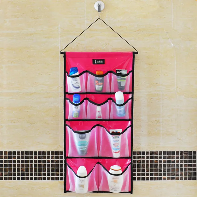Bathroom Storage Shower Caddy Toiletry Hanging Organizer Waterproof Closet Door Storage [NF] FG