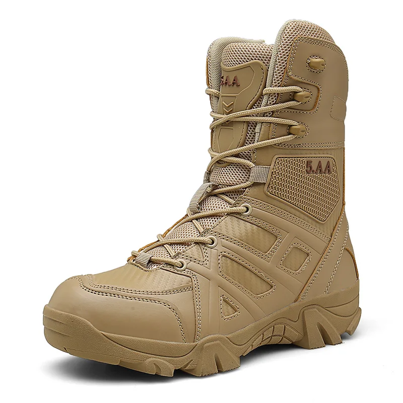 Спецназ Тактический пустынный армейские мужские ботинки Уличная обувь ботильоны ботинки на шнуровке армейские рабочие ботинки зимние ботинки