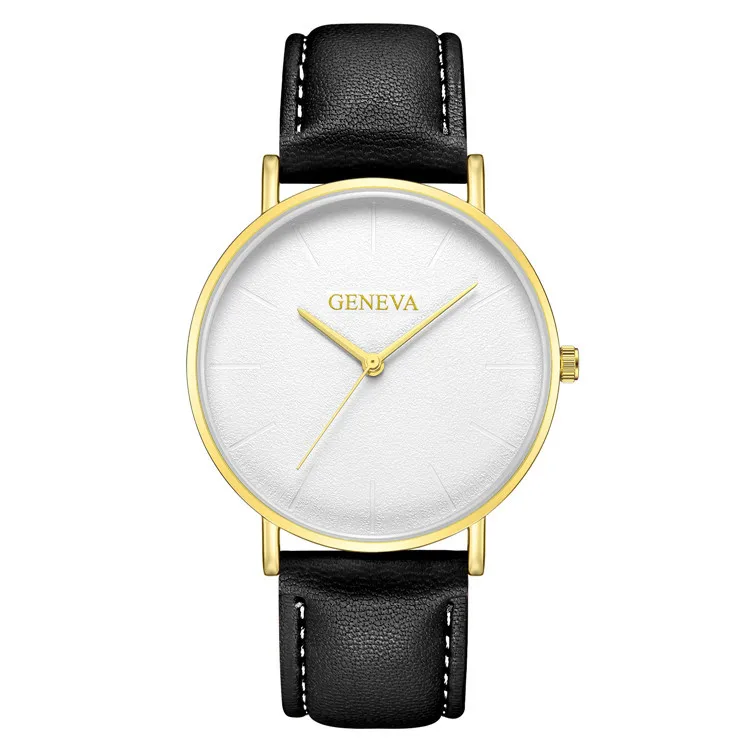 Мужские часы GENEVA модные деловые спортивные часы для мужчин лучший бренд класса люкс кожа Reloj Hombre Повседневная relogio masculino saat
