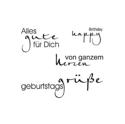 

German word Transparent Clear Stamps/ Silicone stamp Seals for DIY scrapbooking photo album/Card Making