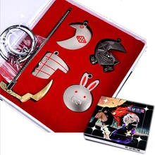 Аниме косплей брелок набор из 5x косплей ожерелье оружие брелок лезвие брелок в подарок