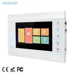 HOMSECUR 7 "TFT lcd 1024x600 дверной телефон внутренний монитор сенсорная клавиатура BM705HD-W для HDK серии видеодомофон