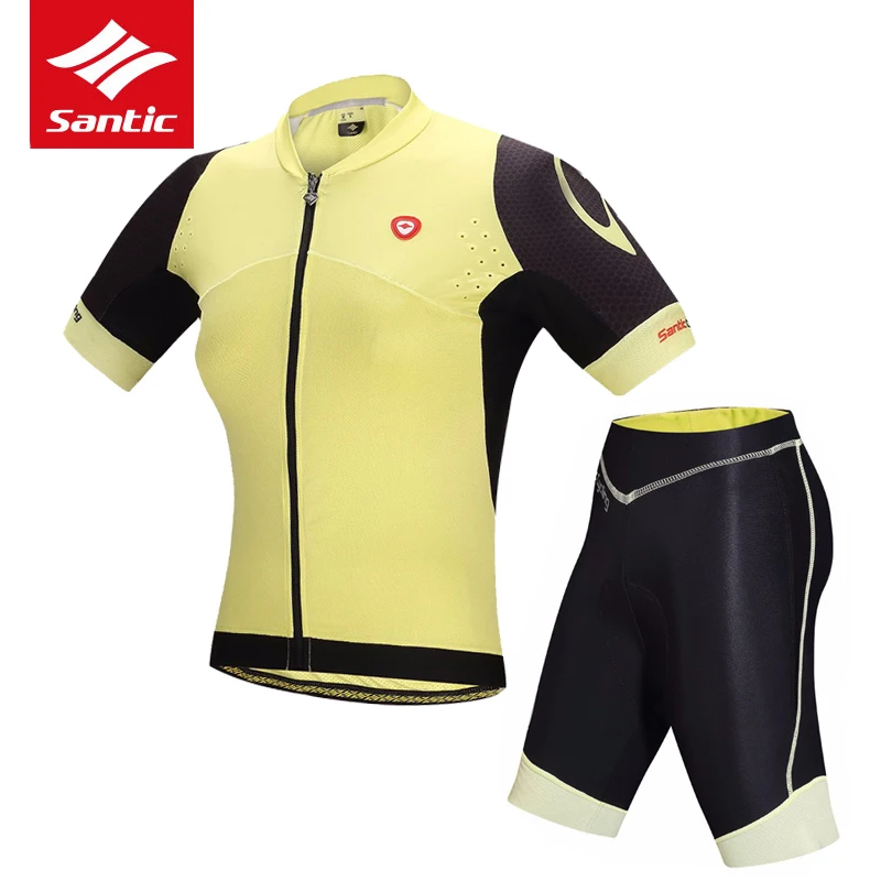 

Santic Tour de France Cycling Clothing Set Women Pro Team Bike Bicycle Cycling Jersey Set Breathable Comfortable Roupa Ciclismo