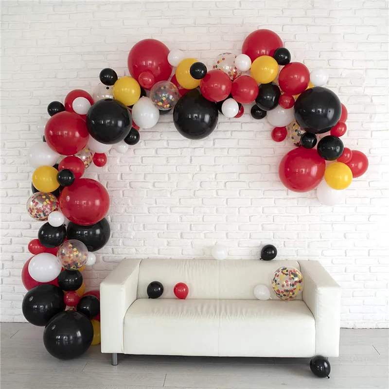 100pcs DIY Pink White Balloon Garland Arch Kit for Balloons Baby Shower Birthday Wedding Bachelorette Engagement Party Showers | Дом и сад