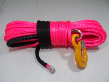 

Pink 12mm*30m Synthetic Winch Rope with Hook,ATV Winch Cable,Winch Rope 12mm,UHMWPE Rope