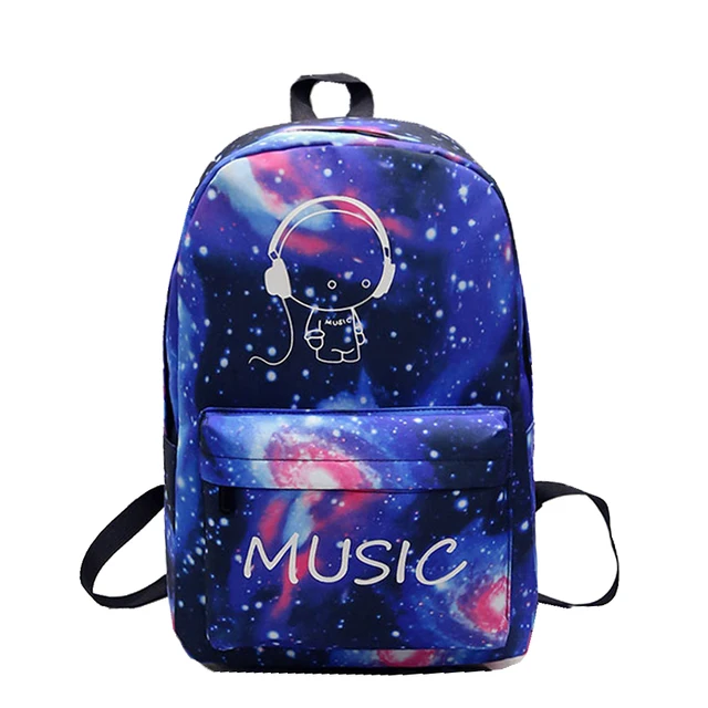 Mochilas luminosas para niños de la Escuela de la música 