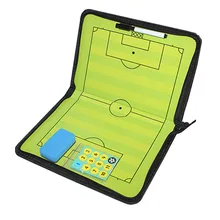 Zipper Magnetic Soccer Board Football Tactical Board Soccer Coach Tactic Football Training Coaching Clipboard Magnetic Eraser