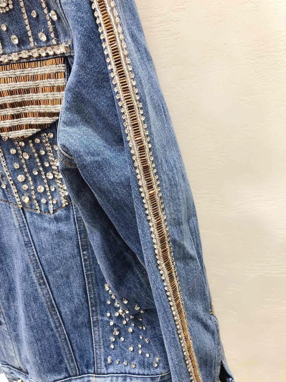Denim Supérieure Printemps Qualité Manteau 2019 Femmes Veste Ddxgz3v Diamants 12 Nouvelles Mode 2 1fOx05xq