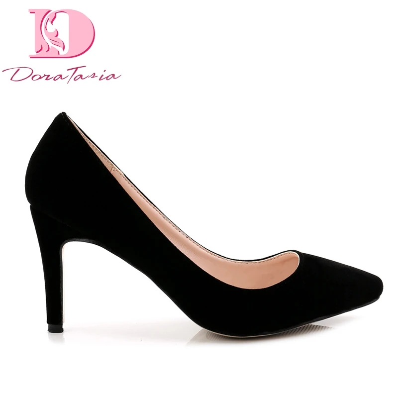 

Karinluna New Big Size 44 Elegant Top Quality High Heels Pointed Toe Shoes Woman Office Lady Sexy Party Women Shoes Pumps