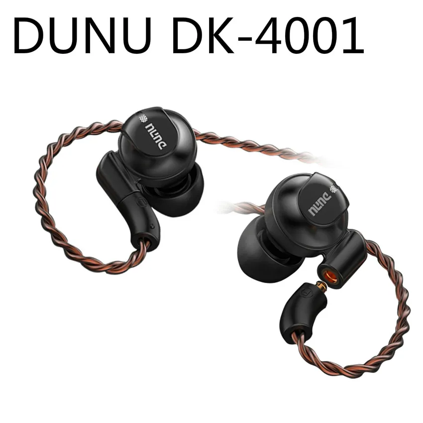 Dunu DK4001 полюсная диафрагма бериллия PVD 5 драйвер гибридные 4BA + 1DD Hifi музыкальный