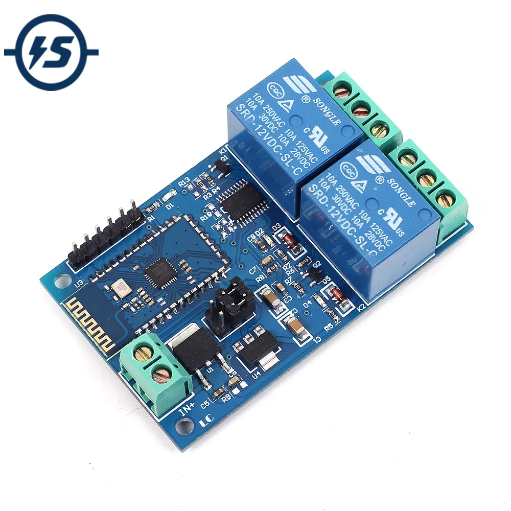 2 Bit Bluetooth Relay Module Intelligent Home Mobile APP