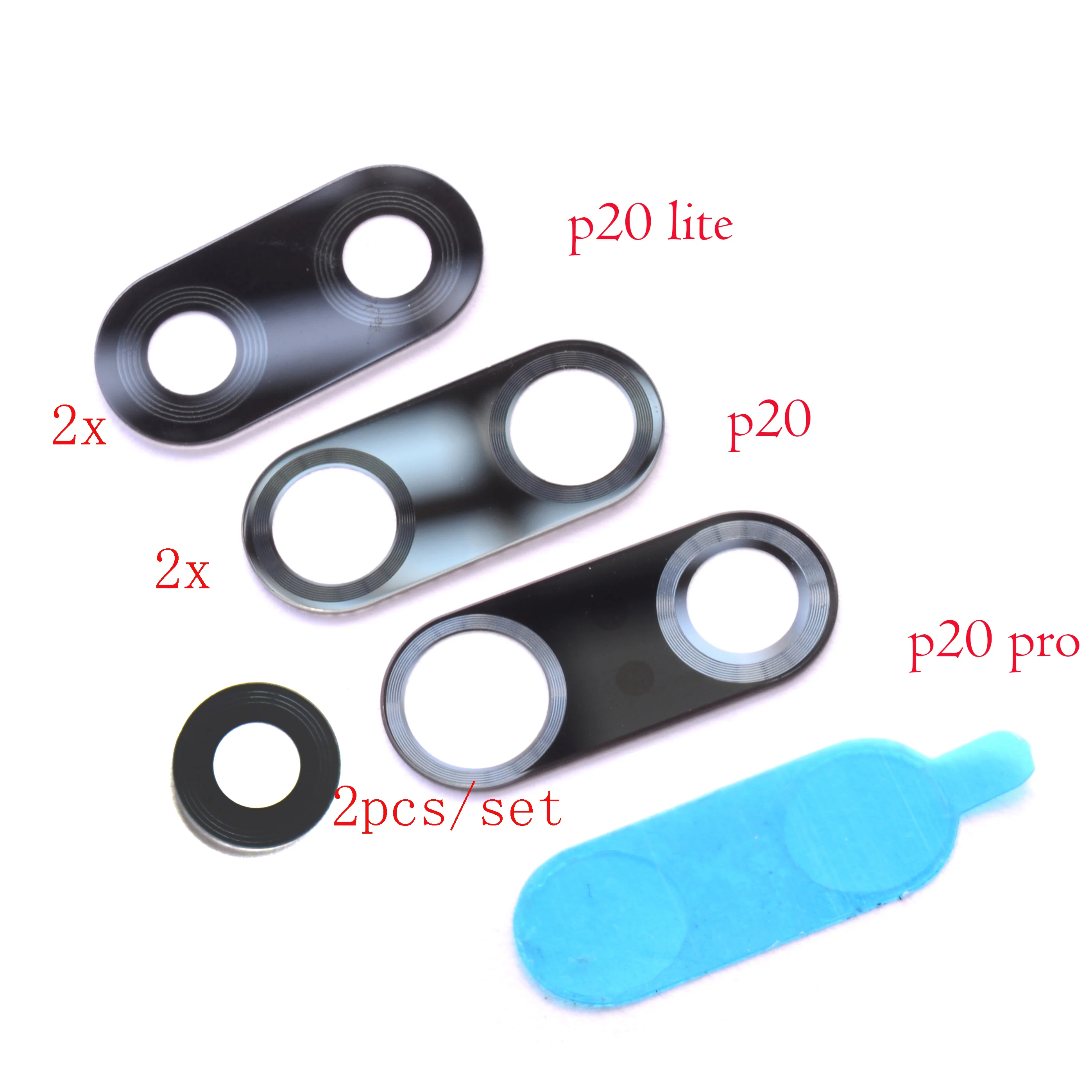 

2set original Glass material back rear camera lens for Huawei Ascend P20 /P20 pro /P20 lite
