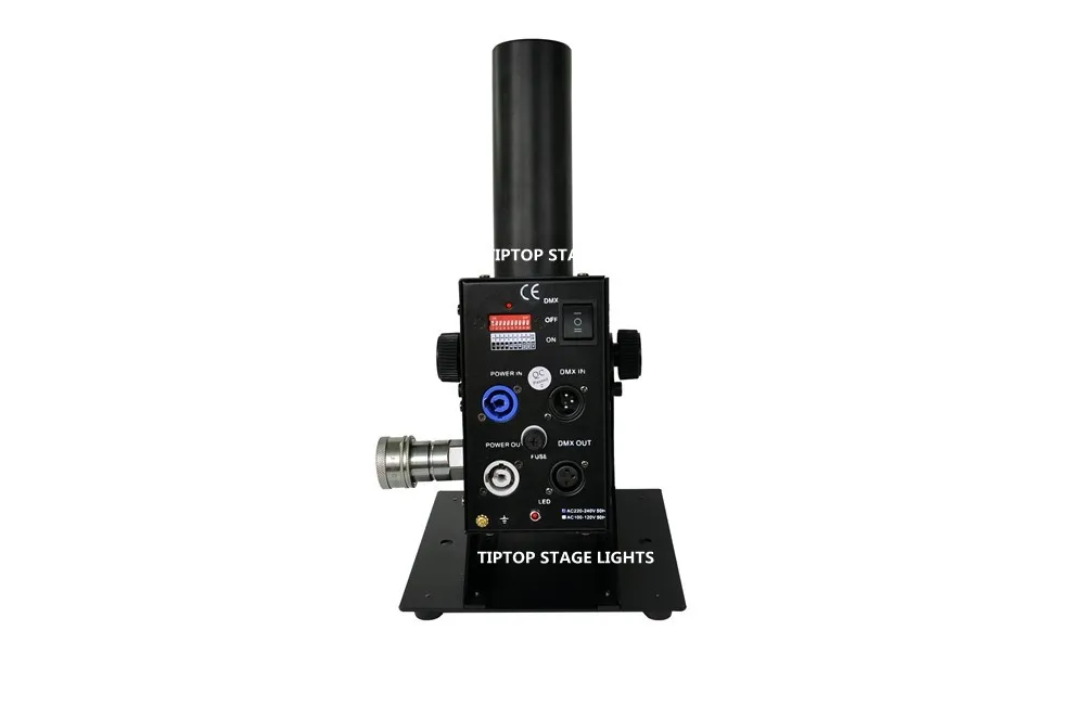 Máquina de Efeito de Iluminação Iluminação de Palco Mangueira de Gás de Cobre Encaixe de Bronze o Pacote Caso do Vôo Balanço Co2 4in1 Jet de Palco Profissional Máquina 6 m 9 Cheap Efeito de Iluminação de palco