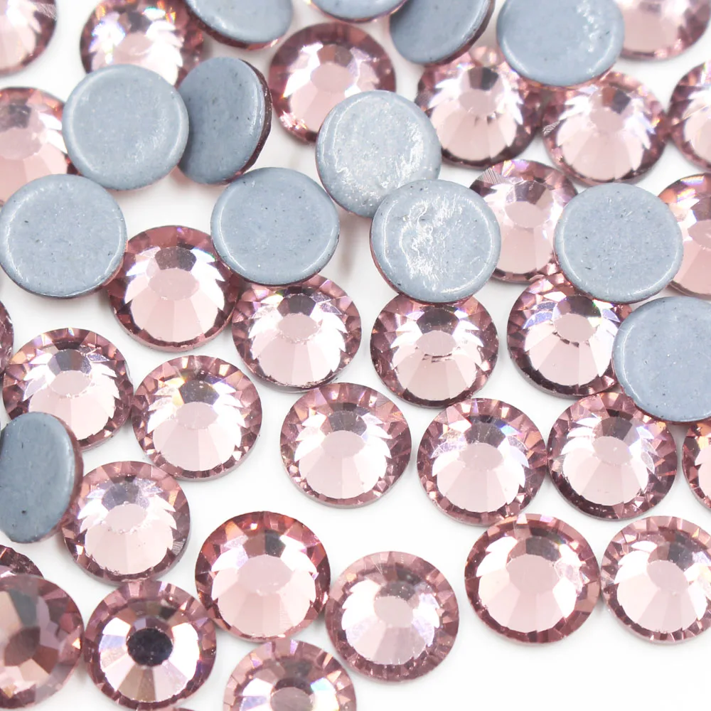 Quality China's first SS20 Light Amethyst Glass Material Rhinestones hot-fix wedding decoration crystal Nail Rhine stone | Дом и сад