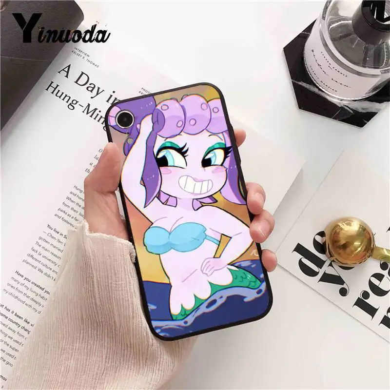 Мягкий Силиконовый ТПУ чехол Yinuoda Cuphead для iPhone 5 5Sx 6 7 7plus 8 8Plus X XS MAX XR 10 11 11pro