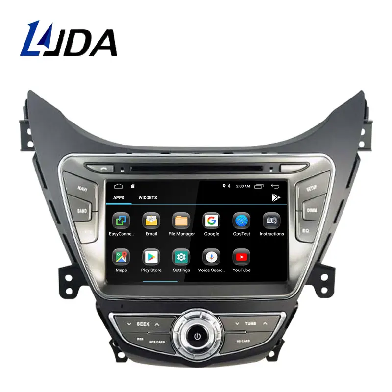 Cheap LJDA Android 9.1 Car dvd player for Hyundai Elantra/Avante/I35 2011 2012 2013 2 Din Car Radio gps navigation stereo multimedia 2
