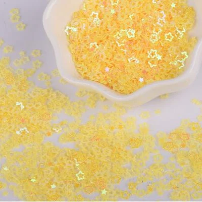 11000pcs/Lot 25g 3mm Shiny Star Shape Laser Hollow Out PVC Loose