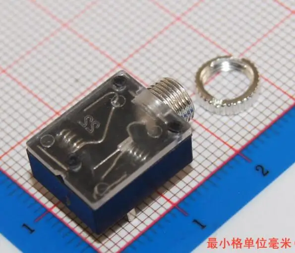 Free-Shipping-100PCS-Lot-PJ-324M-3-5MM-Stereo-Audio-Socket-Jack-Connector-with-nut-5Pin