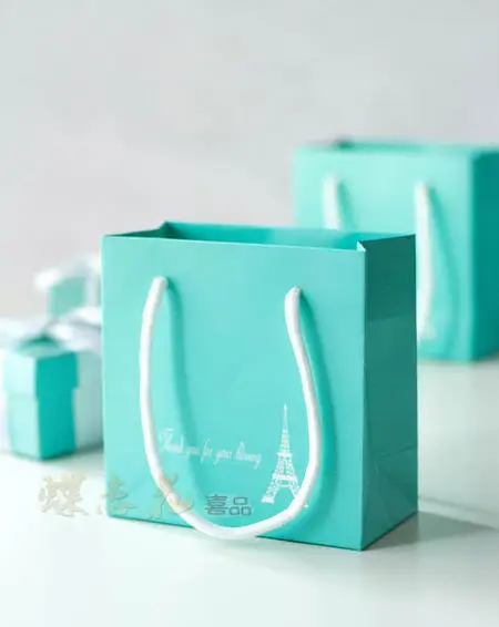 personalized tiffany blue gift bags