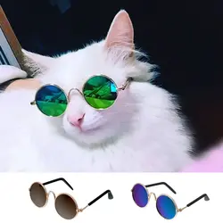 Модные солнцезащитные очки для кошек аксессуары для домашних животных летние собаки кошки Очки Уход за глазами одежда черный зеленый