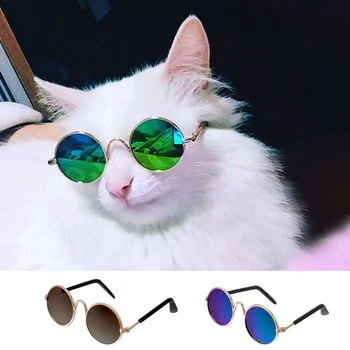 

Fashion Cat Sunglasses Pet Accessories Summer Dogs Cats Glasses Grooming Eye-wear Black Green