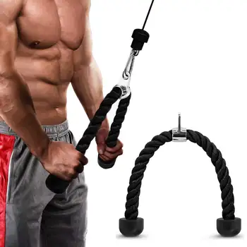 

Tricep Rope Push Pull Down Cord For Bodybuilding Exercise Gym Workout for Home or Gym Use Fitness Exercise Body Equipment