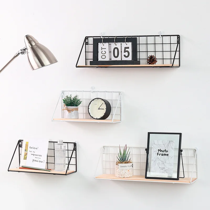 الشمال Ins خشبية الحديد رف جدار الحائط تخزين الرف منظمة النوم مطبخ المنزل ديكور الجدار الديكور حامل الشمال Ins خشبية الحديد رف جدار الحائط تخزين الرف منظمة النوم مطبخ المنزل ديكور الجدار الديكور حامل