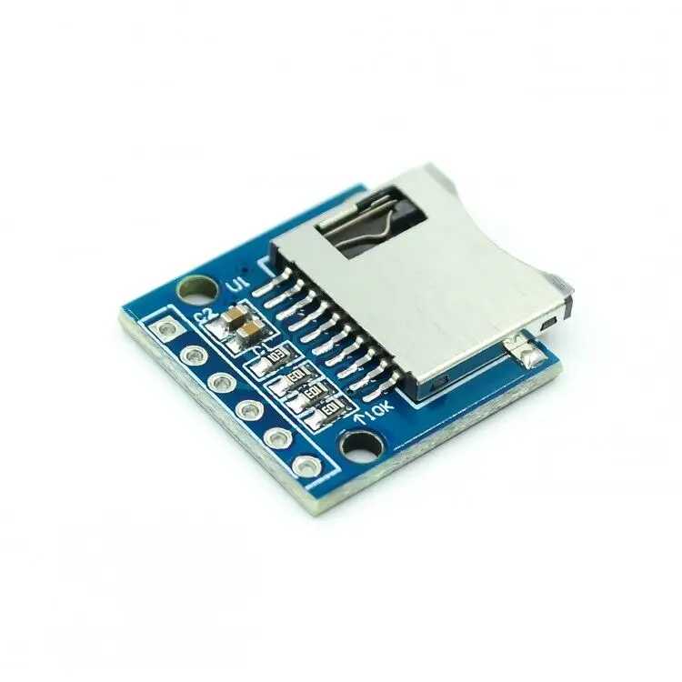 10 шт./лот Micro SD хранения Плата расширения мини Micro SD TF карты защитный модуль памяти с контактами для Arduino ARM AVR
