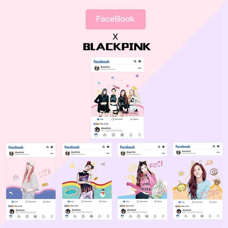 Лидер продаж Творческий 5 шт./компл. K-pop чернила Blackpink из прозрачного ПВХ с фотографией альбом Фотокарта вентиляторы коллекция подарков