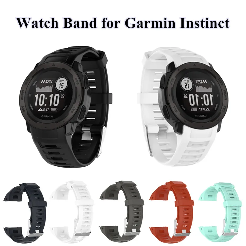 Спортивный ремешок для Garmin Instinct Смарт часы силиконовый часов мягкий резиновый