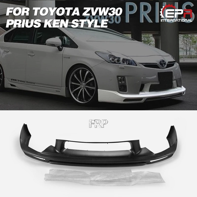 FRP Front Lip For Toyota ZVW30 Prius (09.5~11.12) KEN Style Glass Fiber Front Half Spoiler Body Kit Tuning Trim For ZVW30 Prius FRP Front Lip For Toyota ZVW30 Prius (09.5~11.12) KEN Style Glass Fiber Front Half Spoiler Body Kit Tuning Trim For ZVW30 Prius