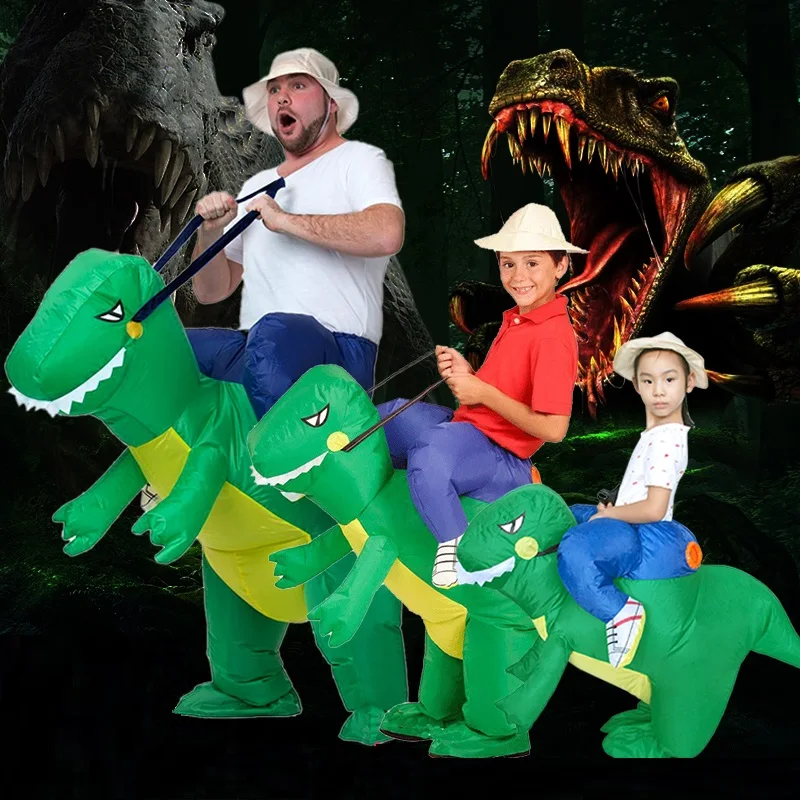 OUSSIRRO Children Dinosaurs Inflatable Clothes Halloween Decorations Costumes L2136in Party DIY