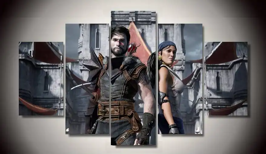 No Framed Printed Dragon Age 5 Piece Painting Wall Art Framed Printed Dragon Age 5 Piece