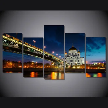 

HD Printed rossiya moskva hram hrista Painting on canvas room decoration print poster picture canvas Free shipping/ny-4546
