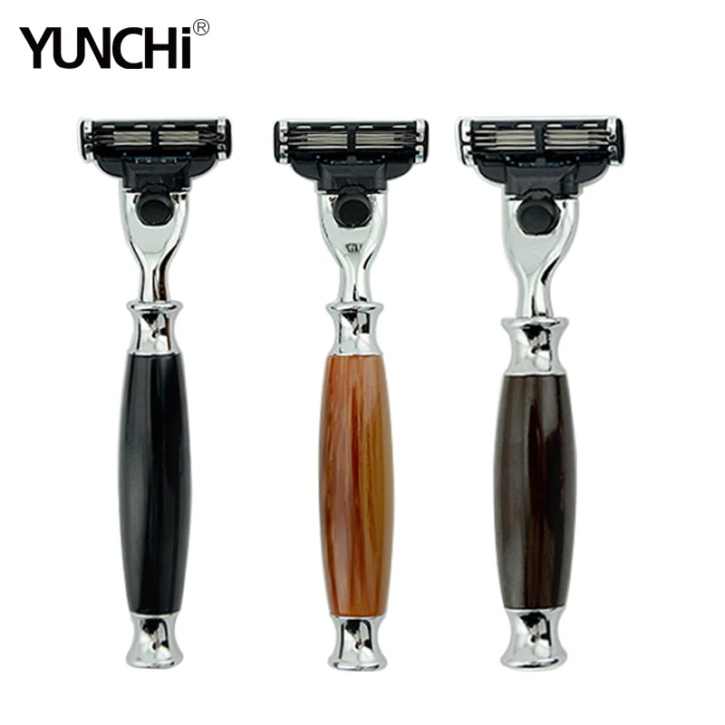 

Men 's Manual Razor Handles for Mach 3 Razor Blades New Crafts Wooden Made Knife Holder Shaver Shaving Beard Just Razor Holder