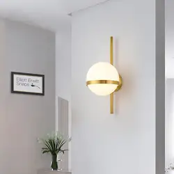 Скандинавский стеклянный шар прикроватный настенный светильник модная молекула Дизайн Настенный бра кухня, прихожая для изучения