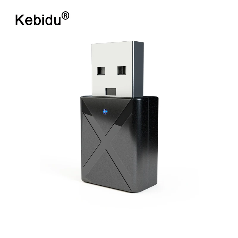 

kebidu Real Stereo Bluetooth 5.0 Audio Receiver Transmitter Mini 3.5mm AUX Bluetooth Transmitter Wireless Adapter For TV PC Car