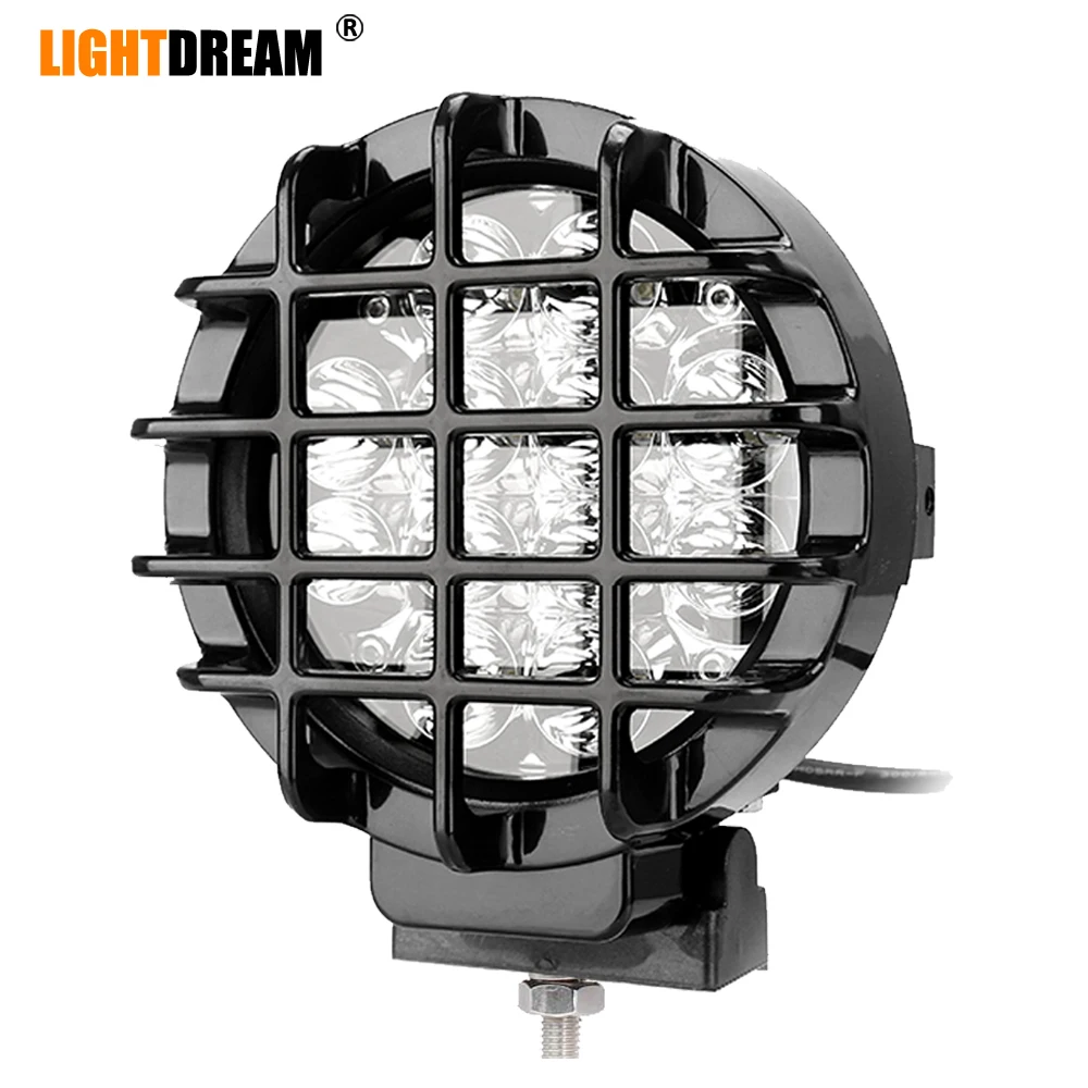 

60w led work light 6" Inch Round offroad led working lights spot Beam 12v 24v motorcycle 4x4 ATV Motor Headlight Driving lamp x1