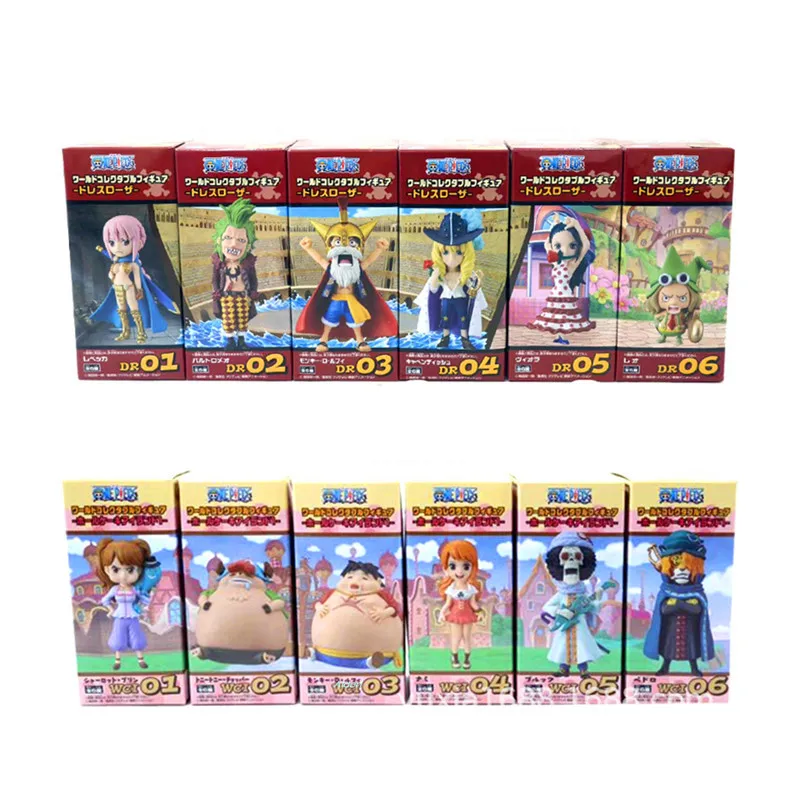 6pcs Set New World One Piece Wcf Palgantong Cake Islands Pvc Action Figure Collectible Model Toy 8cm B290 Action Figures Aliexpress