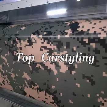 

1.52x10m Digital Military Camouflage Vinyl For Car wrap ARMY GREEN Camo film skin Motorcycle Bike Vehicle Wraps Covering foil